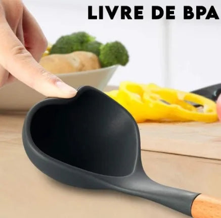 Kit de Utensílios de Silicone para Cozinha de 12 peças – Completo, Seguro e Perfeito para o Dia a Dia