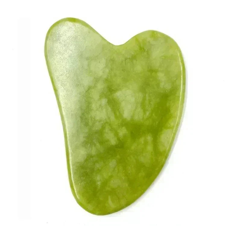 Rolo de Jade Natural e Ferramenta Gua Sha – Cuide da Sua Pele com Elegância e Eficácia